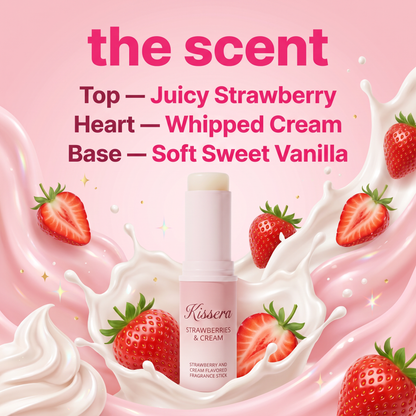 The scent: strawberry, whipped cream, vanilla notes
