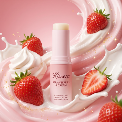 Kissera Strawberries & Cream flavored fragrance stick